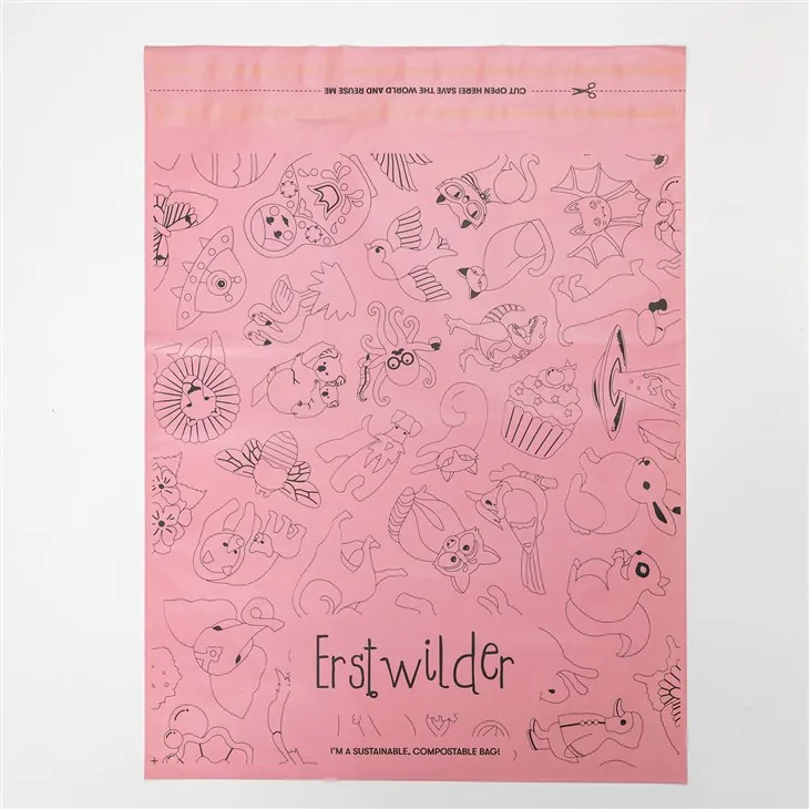 Pink Biodegradable Mailing Bags